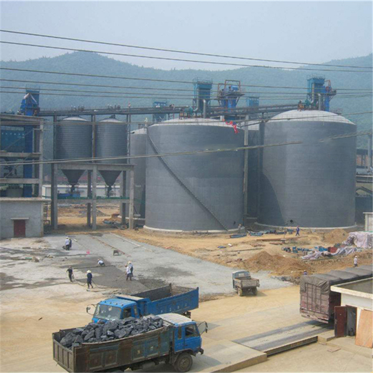 蚌埠水泥钢板仓2座3000吨青岛项目进入施工